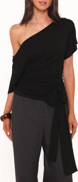 Petal & Pup Clarke Off the Shoulder Tied Top