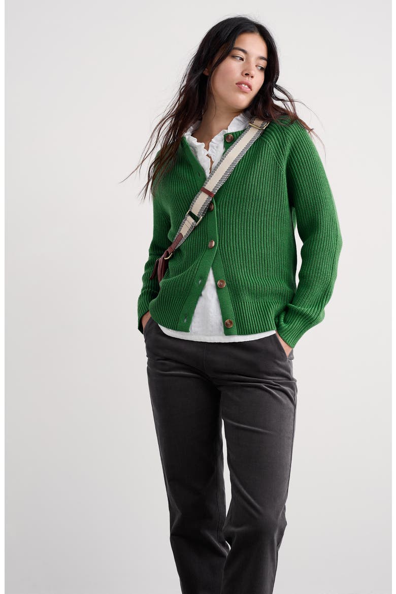 Potters Meadow Organic Cotton Cardigan, Alternate, color, HEDGEROW