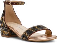 Betsey Johnson Rhinestone Ankle Strap Sandal