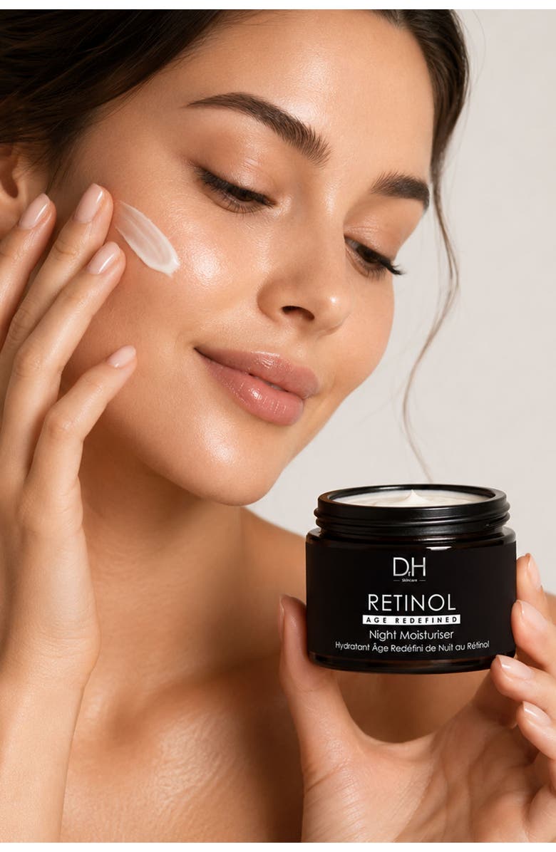 Dr H Retinol Anti-Ageing Night Moisturiser 60ml for Fine Lines & Wrinkles, Loss of Firmness, Alternate, color, White