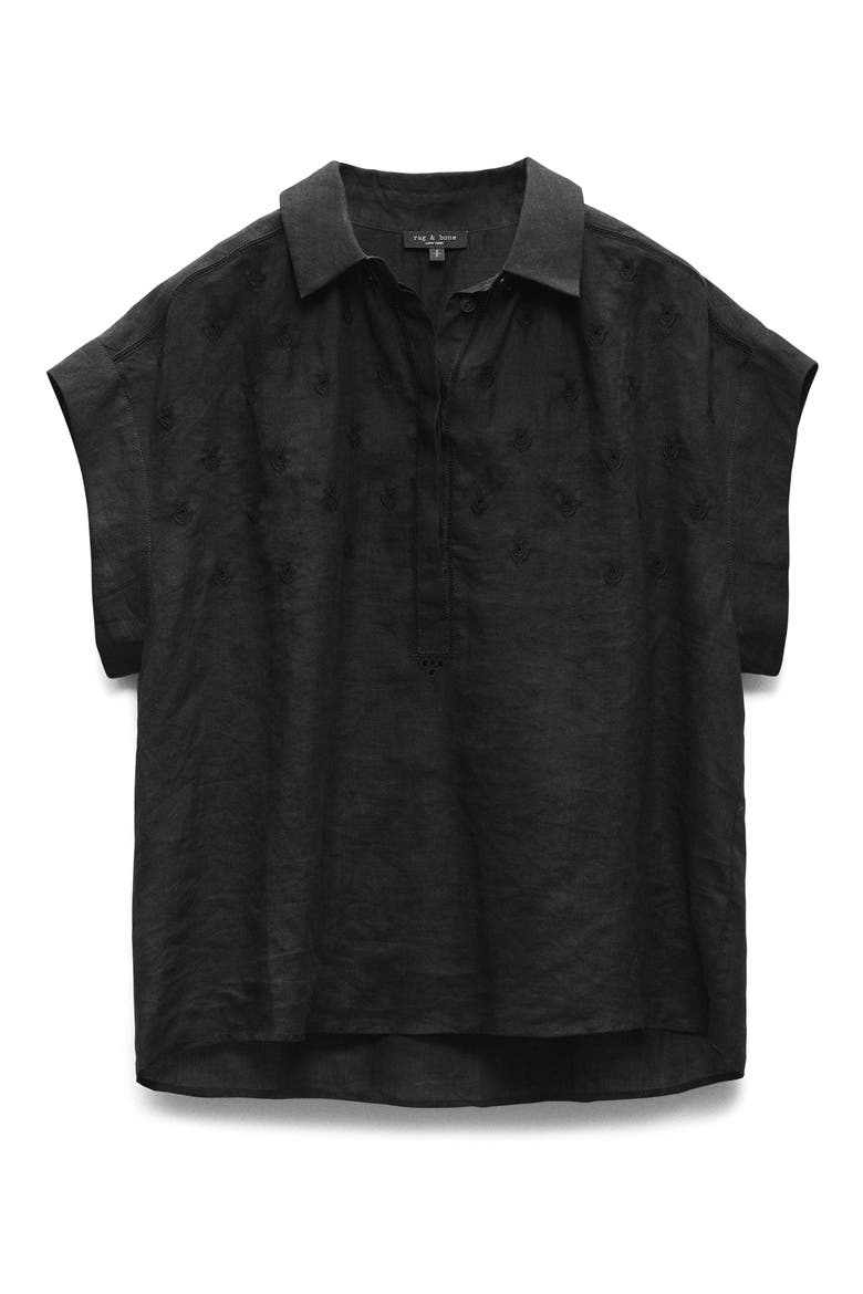 Robin Embroidered Top, Alternate, color, BLACK
