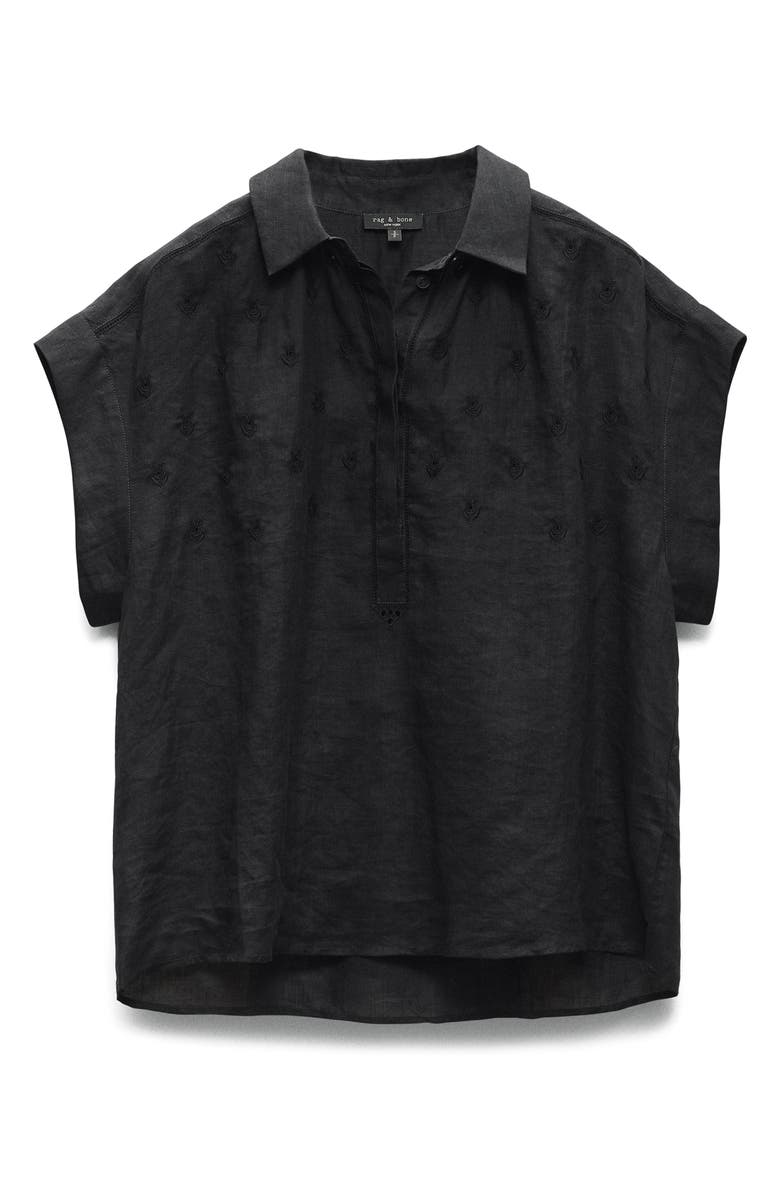 rag & bone Robin Embroidered Top, Alternate, color,