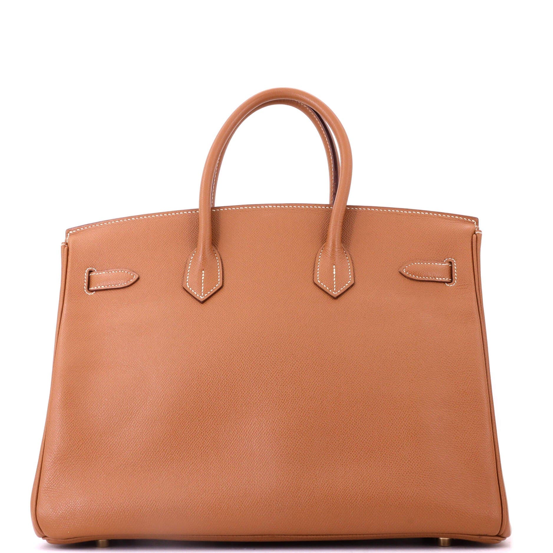 Birkin Handbag Brown Epsom with Gold Hardware 35, Alternate, color, Metallic Gold