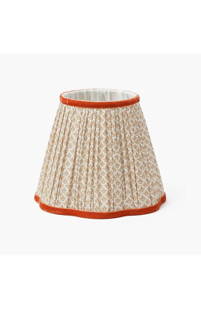 Mrs. Alice Putty & Orange Lotus Lampshade, Main, color, Neutral