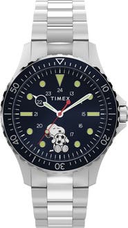 n TOKYO ウォータープルーフ　デニム ストーングレー24.5センチ Timex® Peanuts® x Timex Snoopy Soccer 41mm Staineless Steel Watch