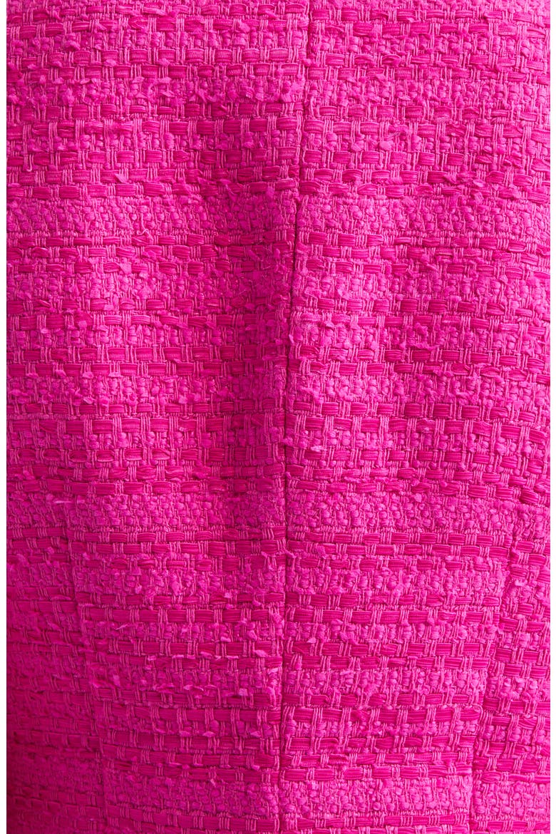 Cotton Blend Tweed Jacket, Alternate, color, HOT PINK