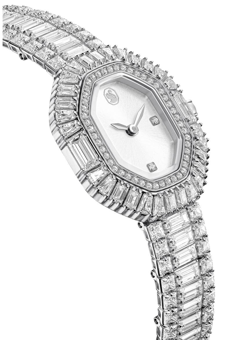 Matrix Octagon Bracelet Watch, 28.58mm x 22.23mm, Alternate, color, SILVER