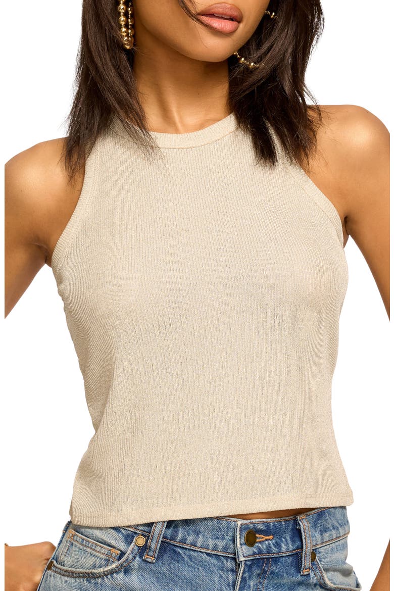 Ella Knit Tank, Alternate, color, GOLD