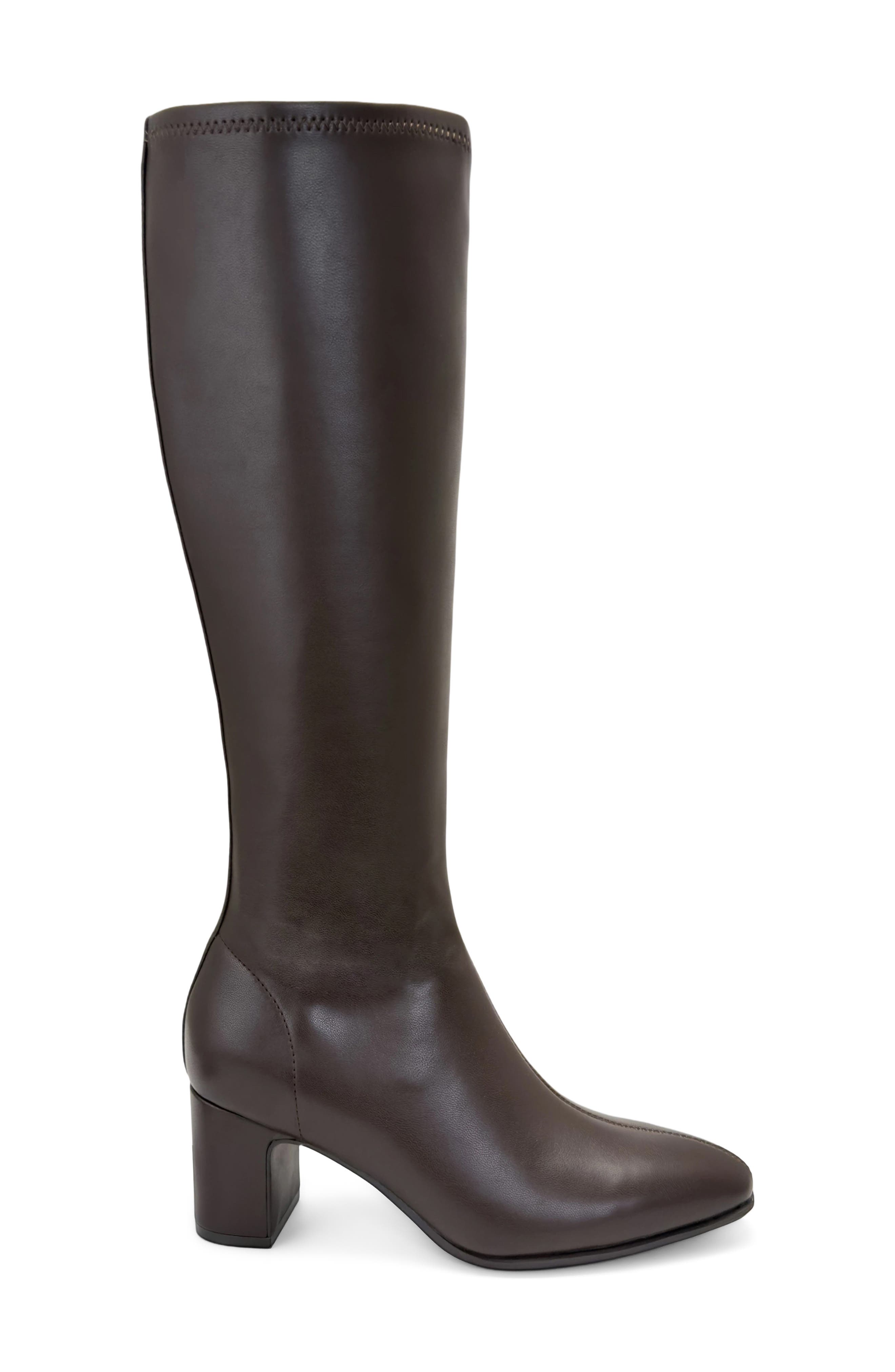 Millie Faux Leather Knee High Boot, Alternate, color, BRN BROWN