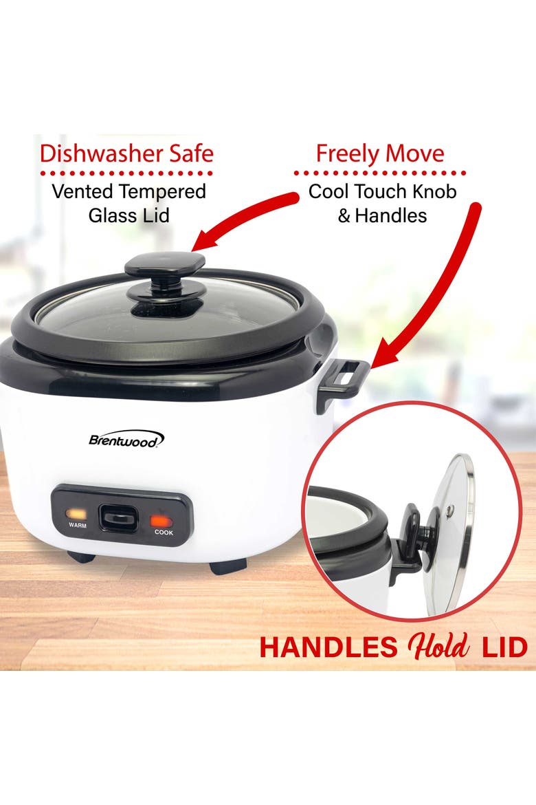 6-Cups Cooked Rice Cooker, Alternate, color, White