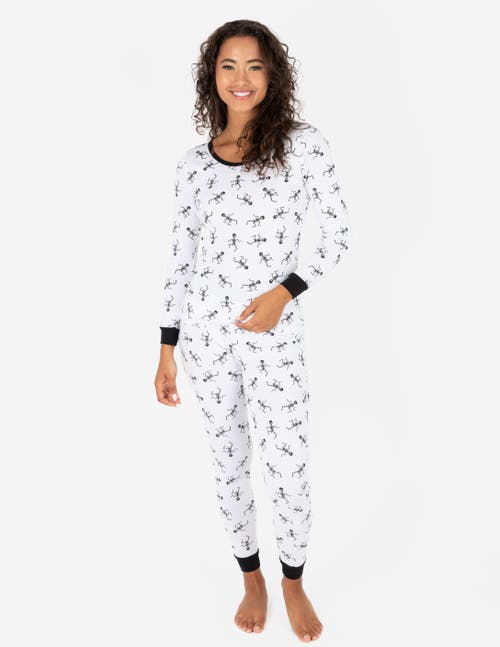 Leveret Cotton Matching Family Halloween Pajamas In White
