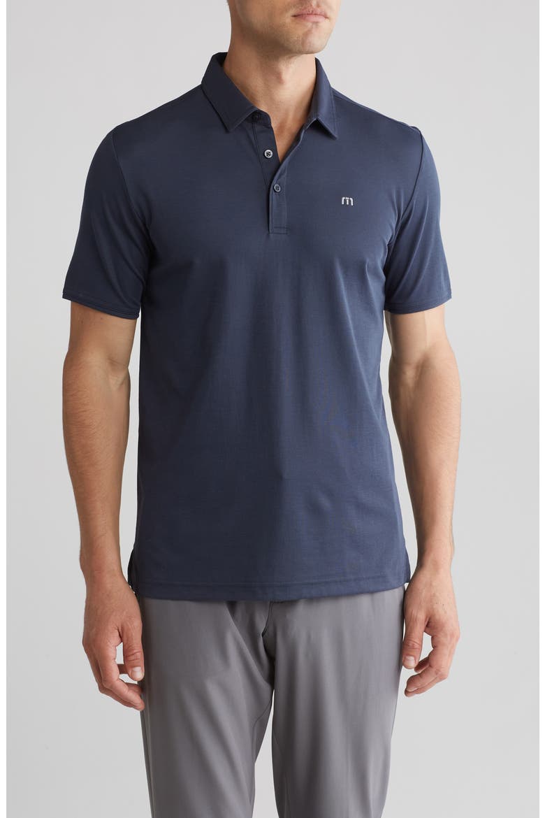 Excursion Knit Polo, Main, color, BLUE NIGHTS
