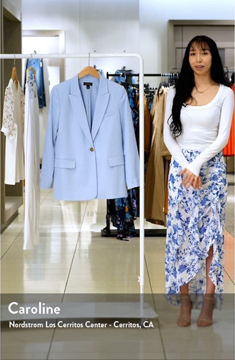 Single Button Relaxed Blazer, sales video thumbnail