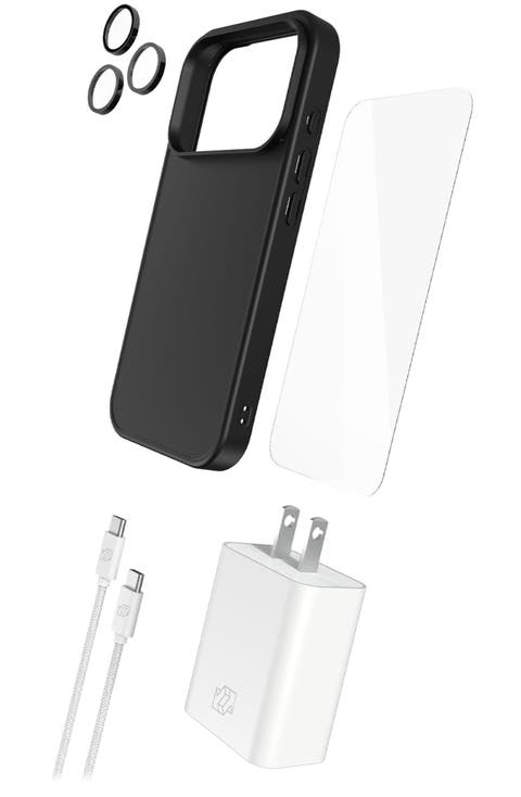 5-in-1 Bundle (Case, Screen Protector, Lens Protector, Charger, Cable) for Apple iPhone 17 Pro