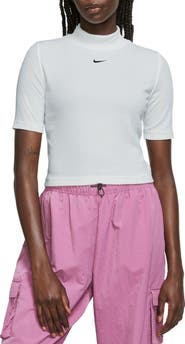 Nike Sportswear Essential Mock Neck Crop T-Shirt