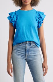 APNY Ruffle Sleeve T-Shirt