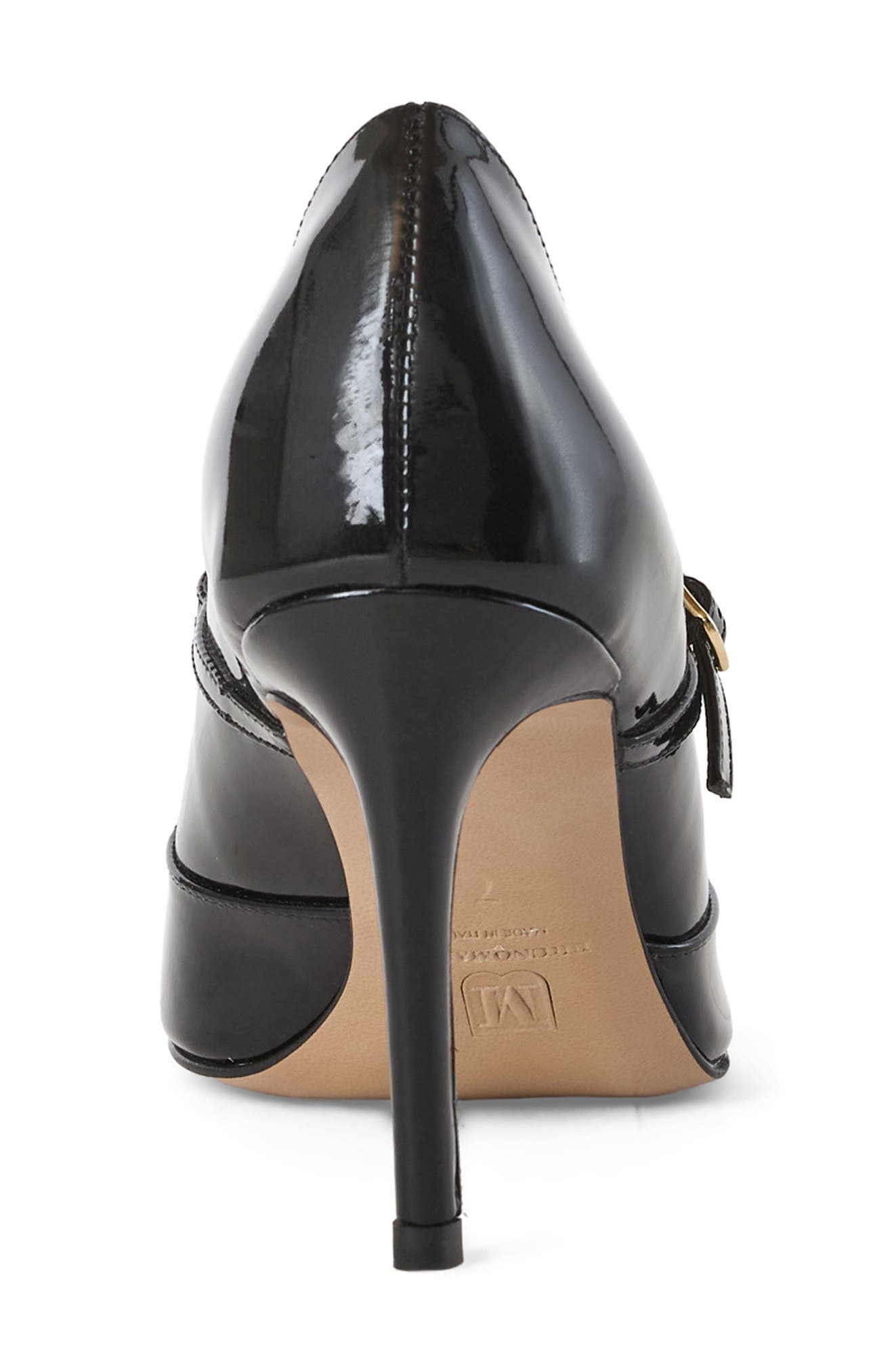 Bruno Magli Panna Pointed Toe Pump, Alternate, color, Black Patent