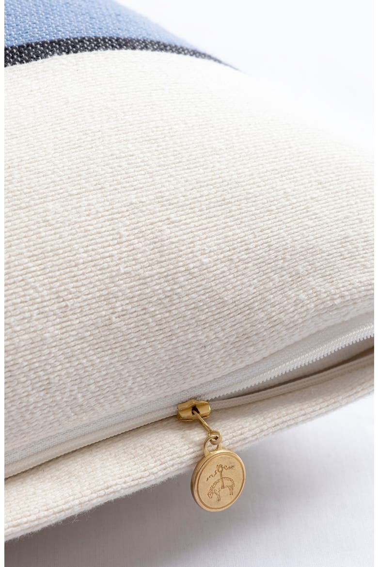 Stripe Decorative Throw Pillow, Alternate, color, BLUE