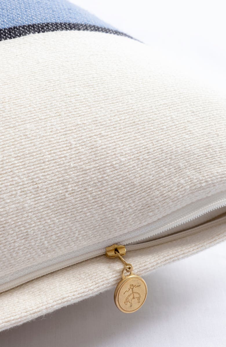 Brooks Brothers Stripe Decorative Throw Pillow, Alternate, color, Blue