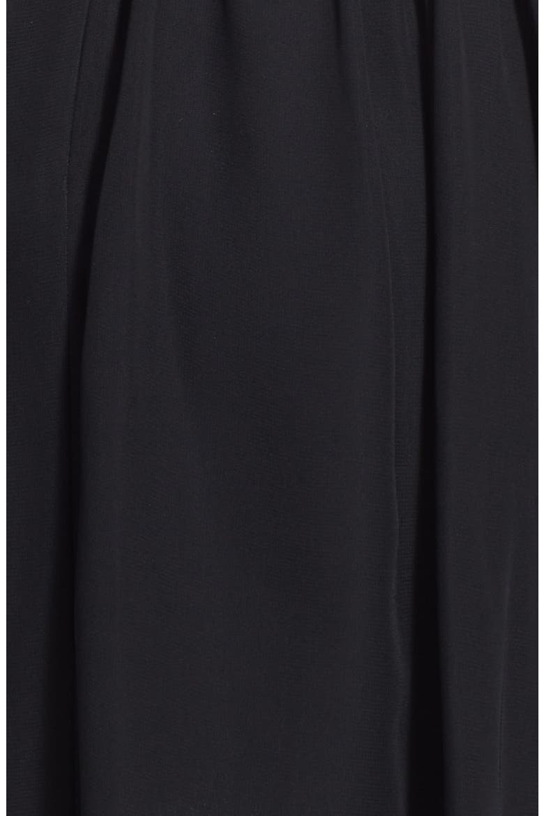 Cutout Chiffon Dress, Alternate, color, BLACK