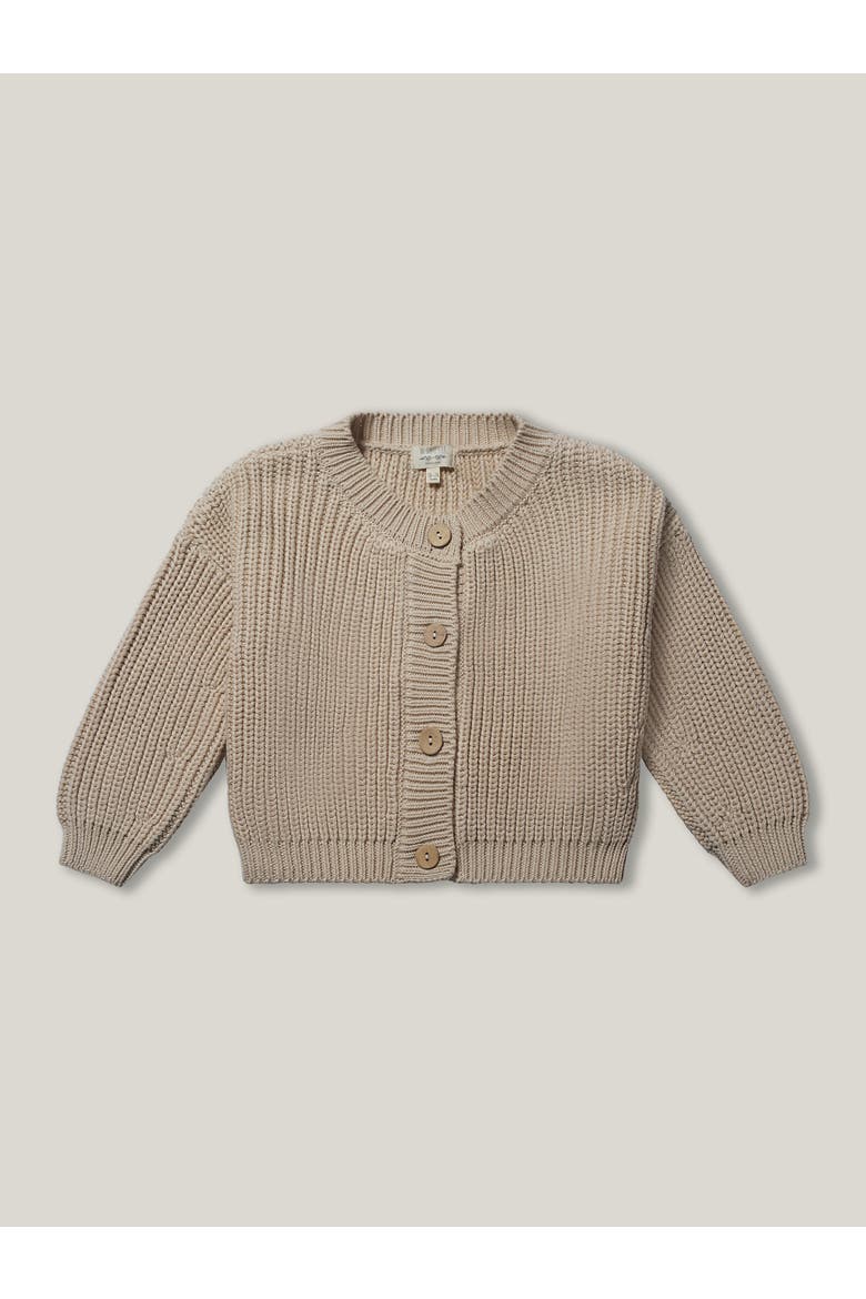 The Chunky Cardigan Baby, Main, color, oatmeal