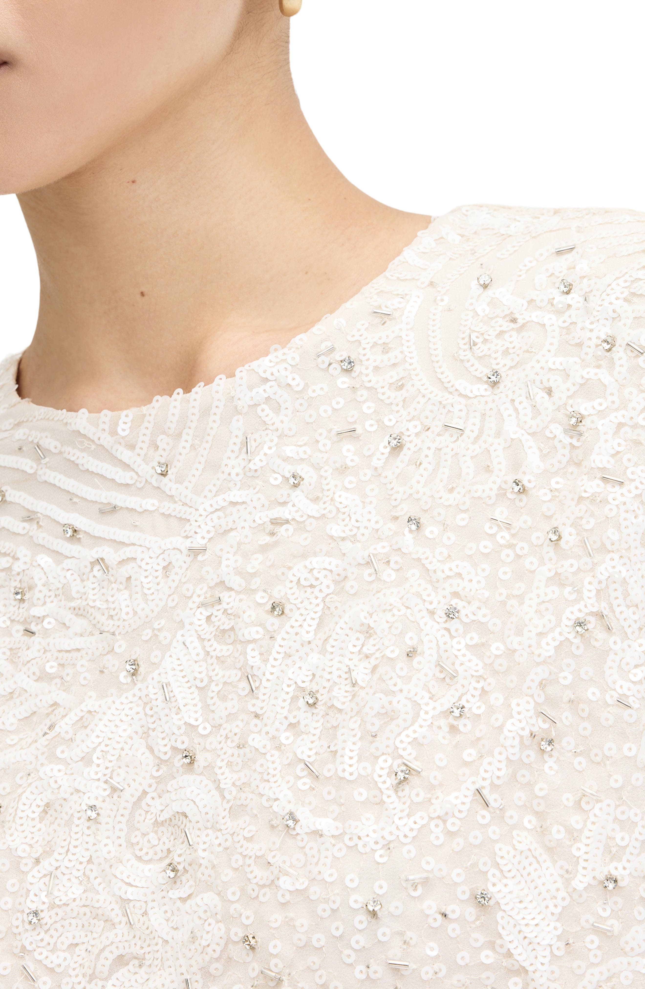 AllSaints Ivy Bead & Sequin Top (Women) | Nordstromrack