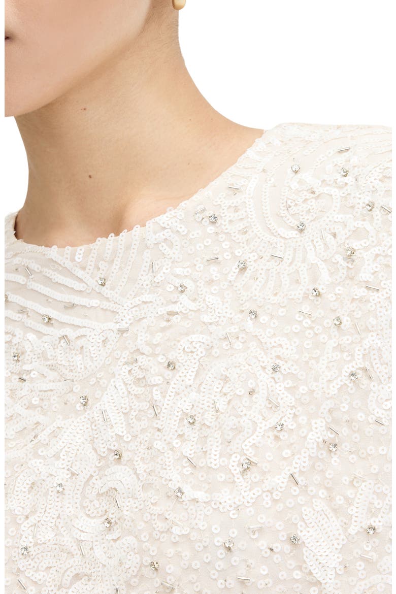 Ivy Bead & Sequin Top, Alternate, color, ECRU WHITE