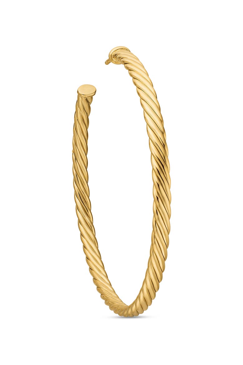 Cable Spiral Hoop Earrings, Alternate, color, GOLD