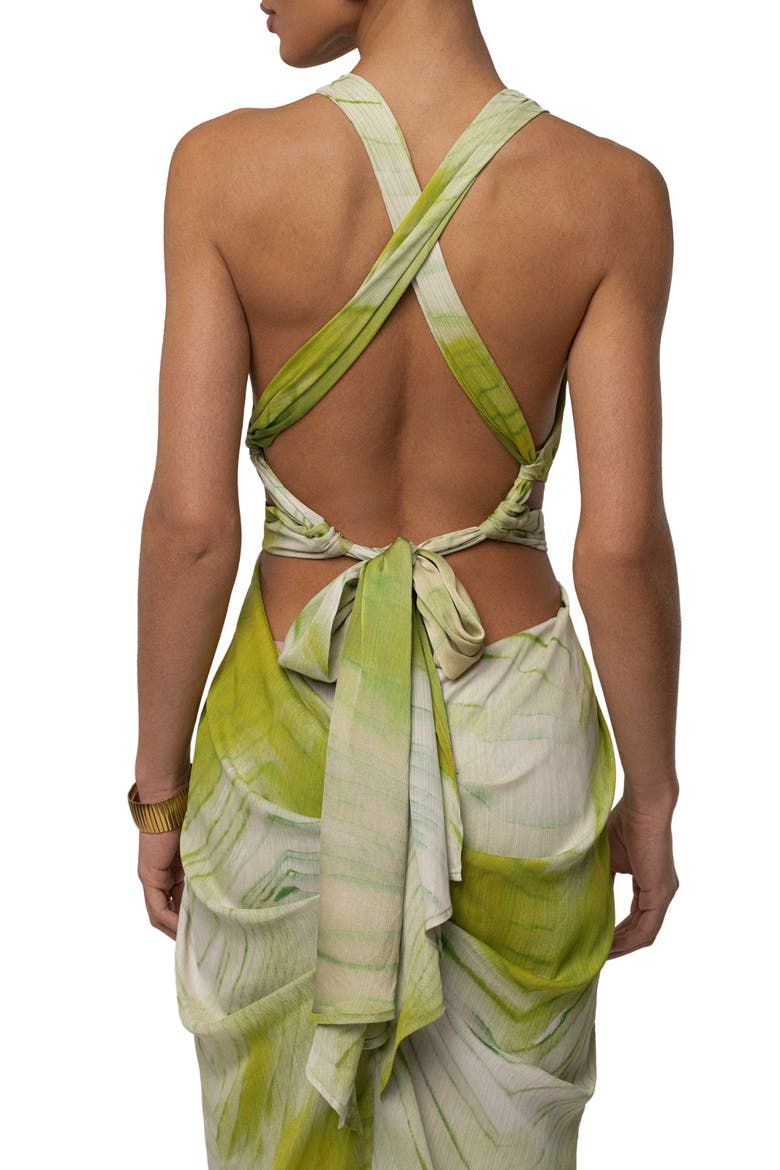 Coastline Maxi Dress, Alternate, color, Lime