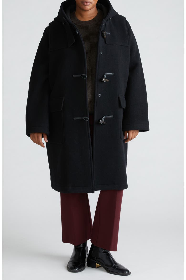 Highlands Duffle Coat, Main, color, BLACK
