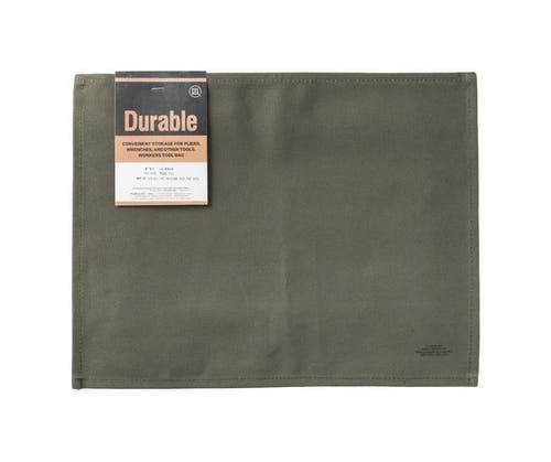Puebco Waxed Cotton Placemat In Green