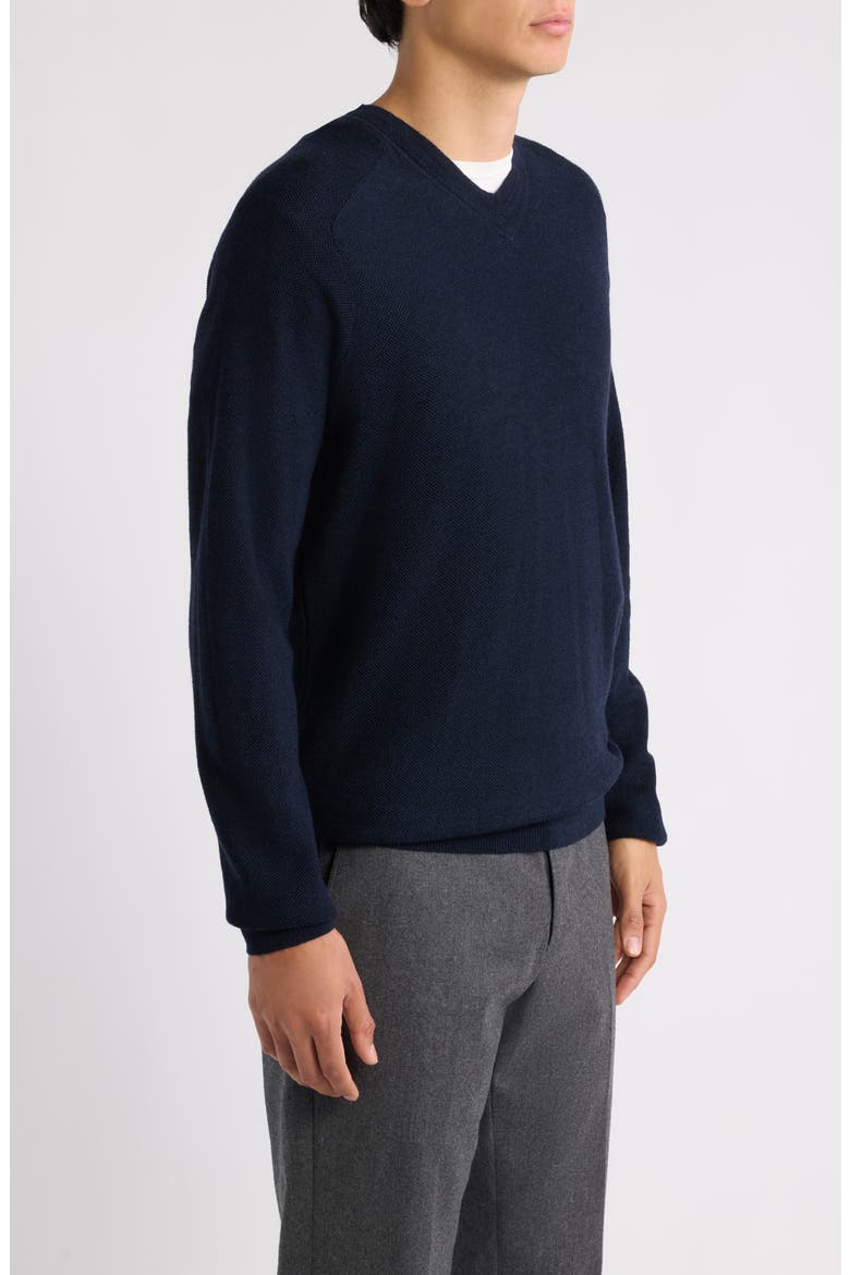 Cricket Merino Wool V-Neck Sweater, Alternate, color, NAVY