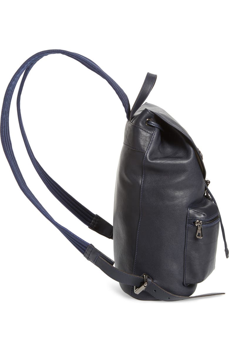 Longchamp 3D Leather Backpack, Alternate, color, Midnight Blue