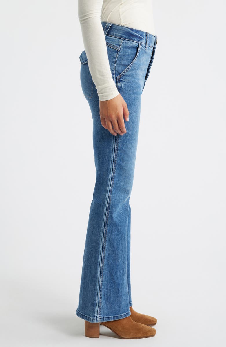 Wit 
Wisdom 
Ab
Solution Skyrise Flare Jeans, Alternate, color, Mid Blue