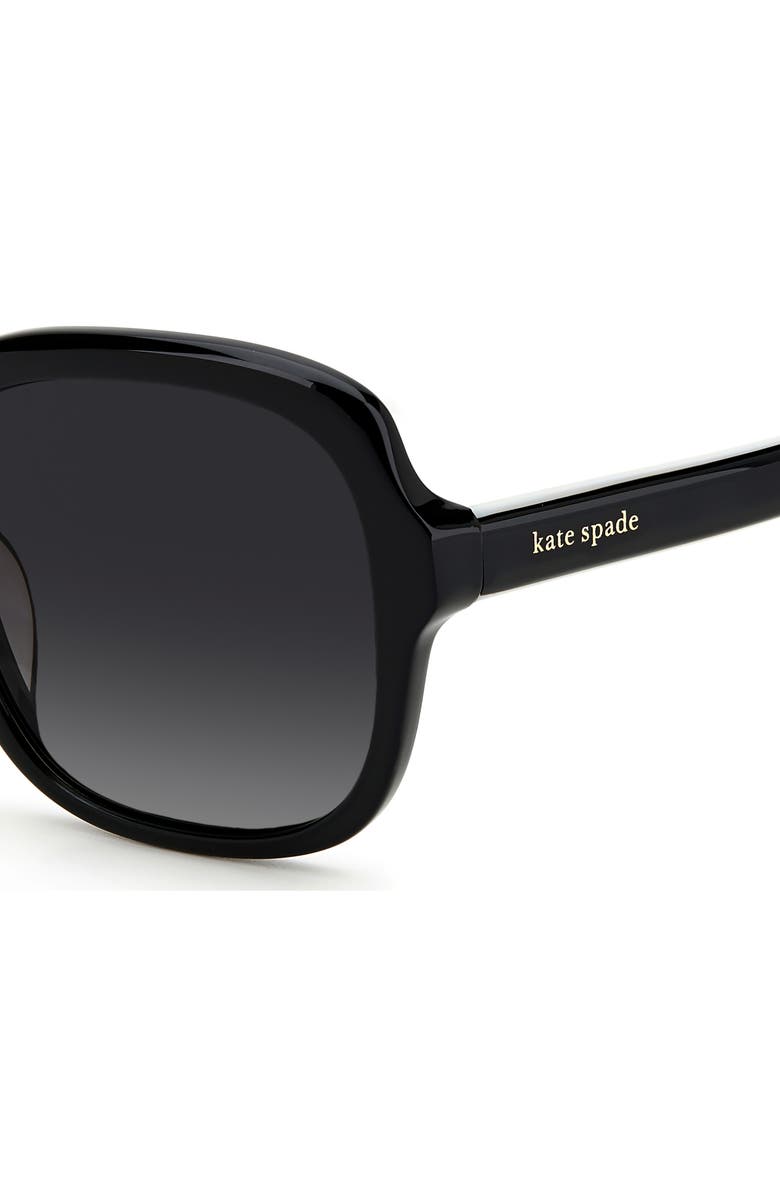 Kate Spade New York babbette 55mm polarized square sunglasses, Alternate, color, 