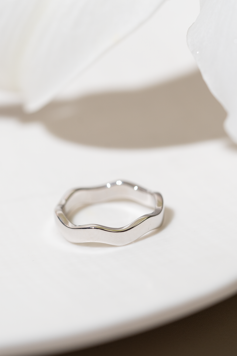 Wave Ring Set, Alternate, color, Two Tone