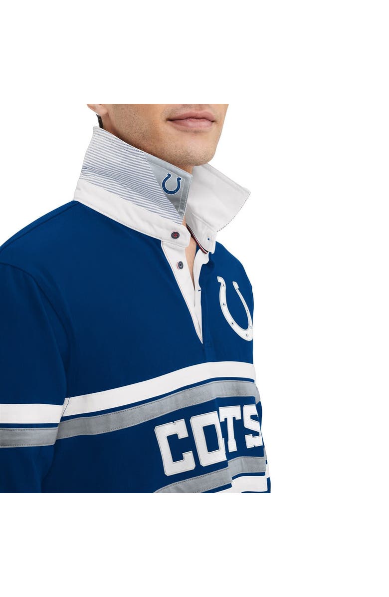 Tommy Hilfiger Men's Tommy Hilfiger Royal Indianapolis Colts Cory Varsity Rugby Long Sleeve T-Shirt, Alternate, color,