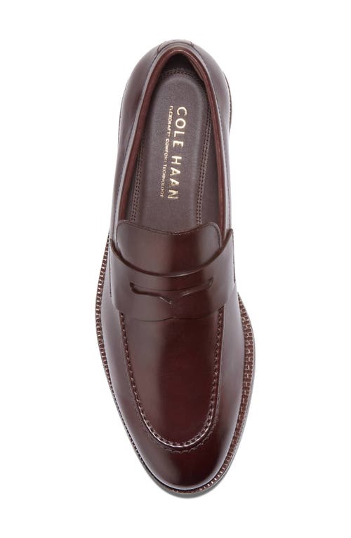 Cole Haan Ledley Grand Penny Loafer In Burgundy