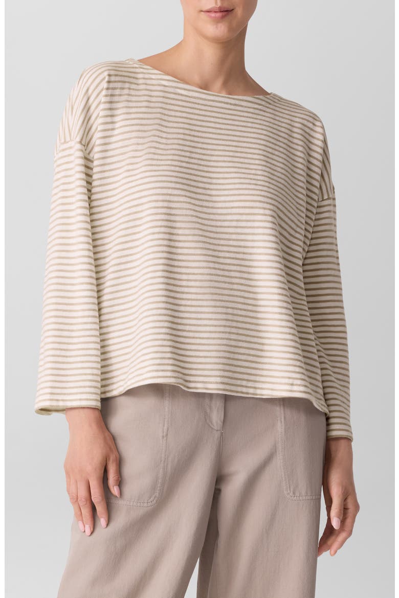 Organic Cotton High-Low Top, Main, color, WHEAT