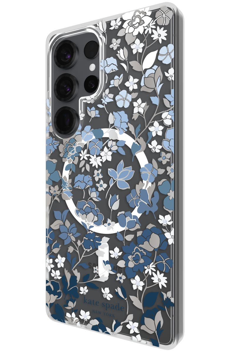 Kate Spade Protective Hardshell Case with Magnet for Samsung Galaxy S25 Ultra, Alternate, color, Blue