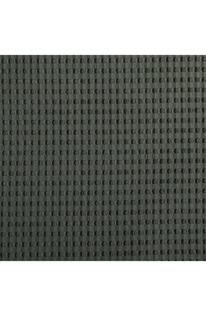 Kenneth Cole New York Solid Waffle Knit Duvet Cover & Sham Set, Alternate, color, Dark Green