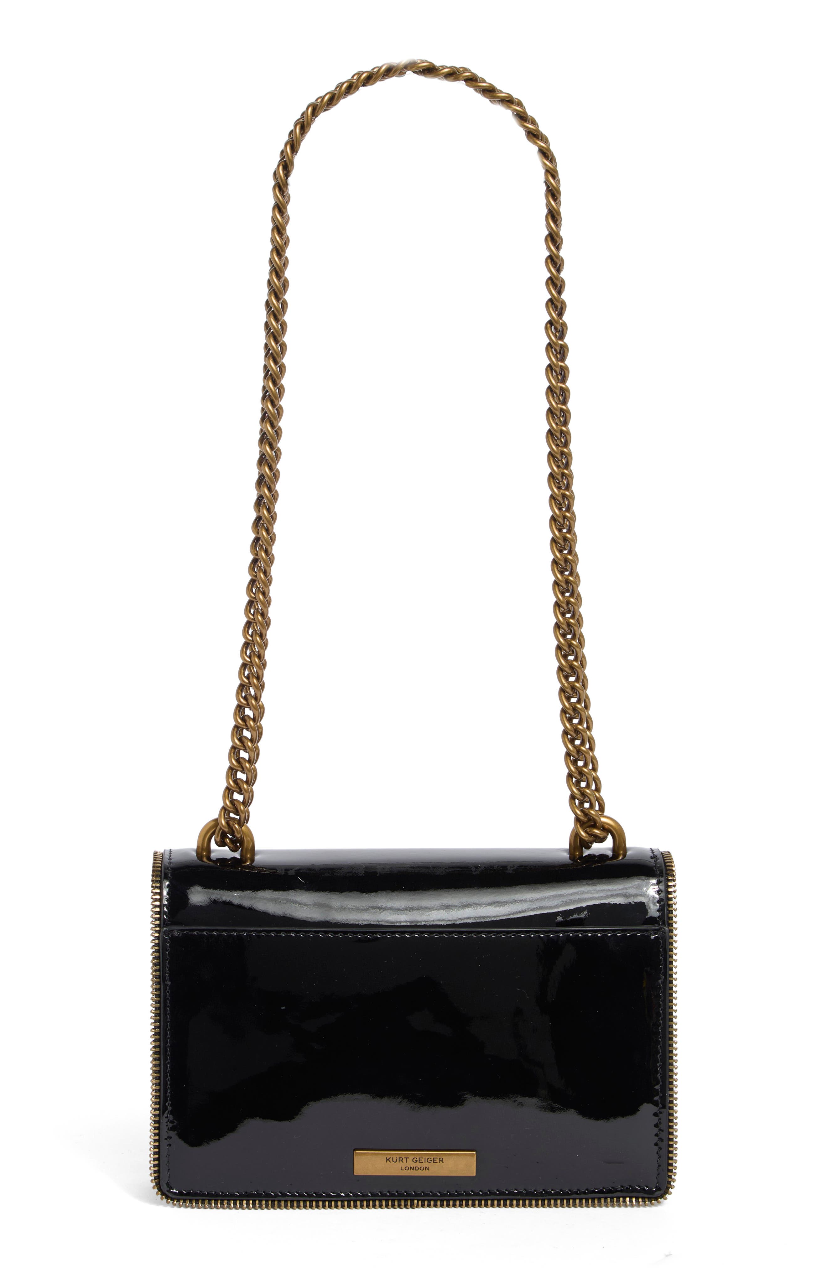 Kurt Geiger London Shoreditch Small Eagle Crossbody, Alternate, color, Blk/ White