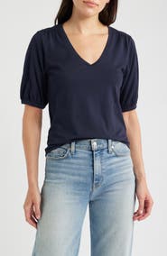 NZT by NIC+ZOE Puff Sleeve Cotton T-Shirt