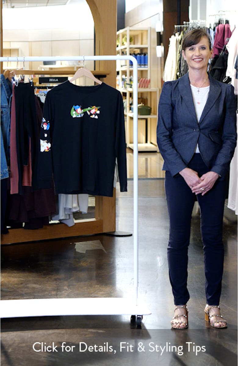 Kids' Sportswear Cotton Long Sleeve Graphic T-Shirt, sales video thumbnail