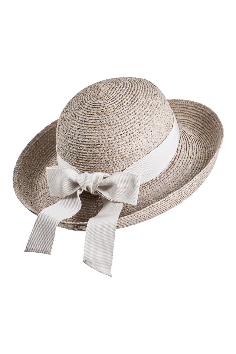 Newport Raffia Straw Hat, Main, color, ECLIPSE MELANGE/MOONLIGHT