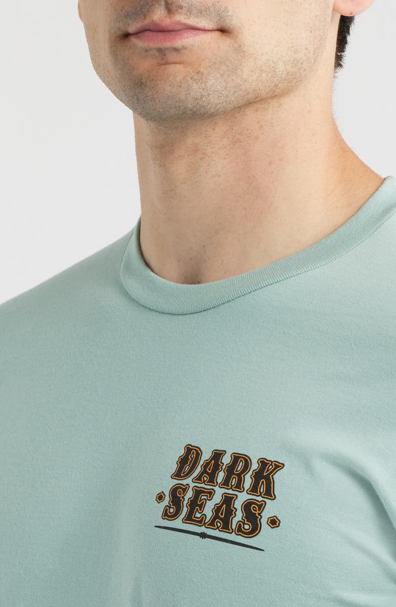 DARK SEAS Crab King Graphic T-Shirt, Alternate, color, Dusty Blue