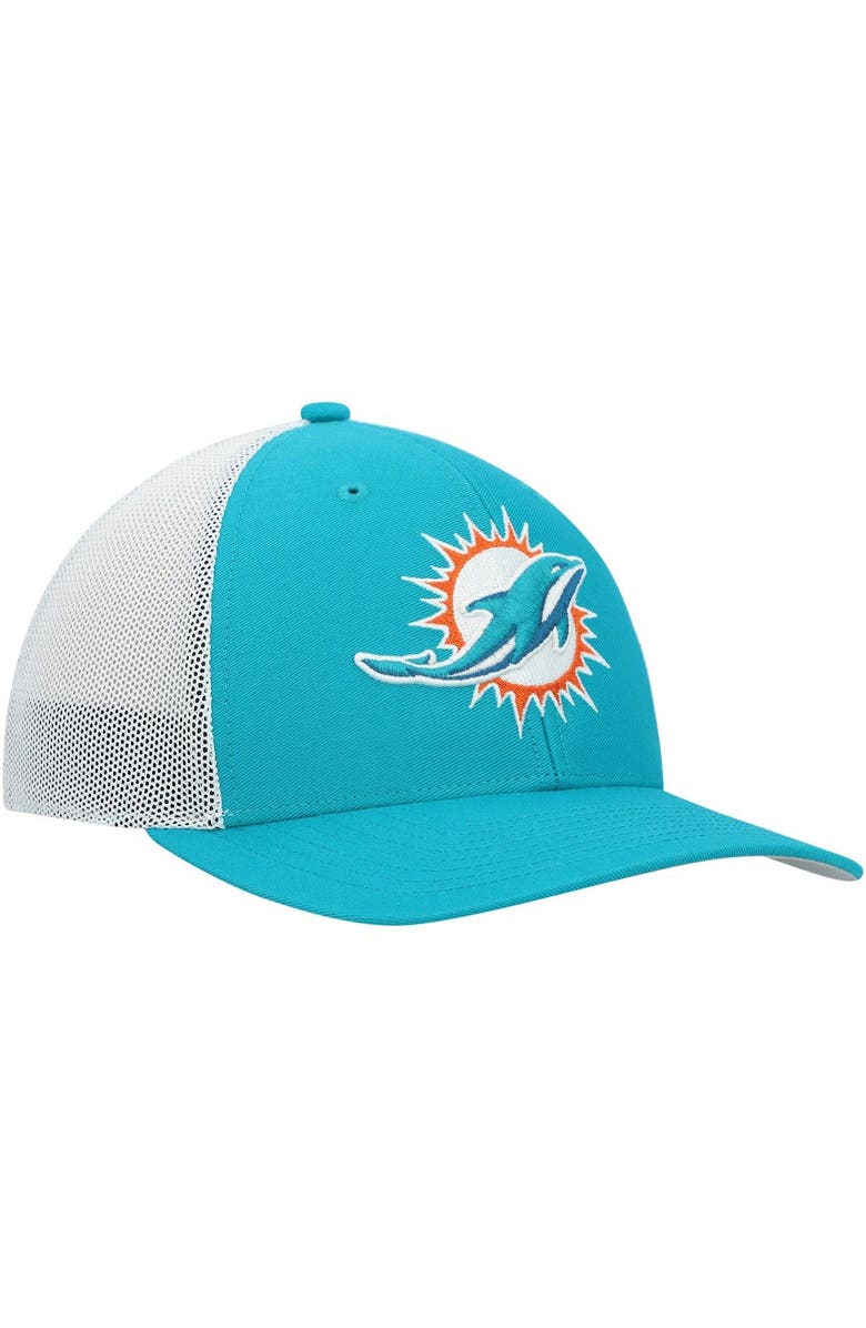 '47 Men's '47 Aqua/White Miami Dolphins Trophy Trucker Flex Hat, Alternate, color, 