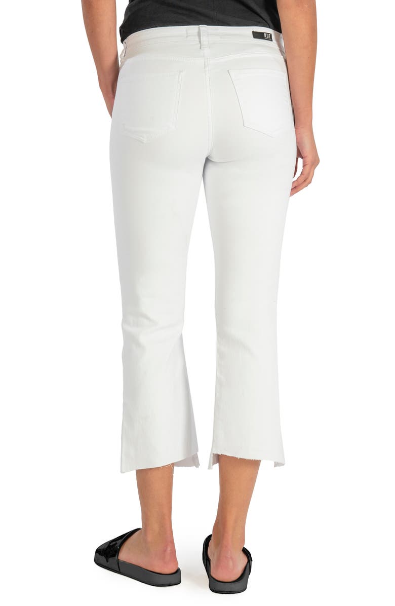 KUT from the Kloth Kelsey High Waist Raw Hem Ankle Flare Jeans, Alternate, color,