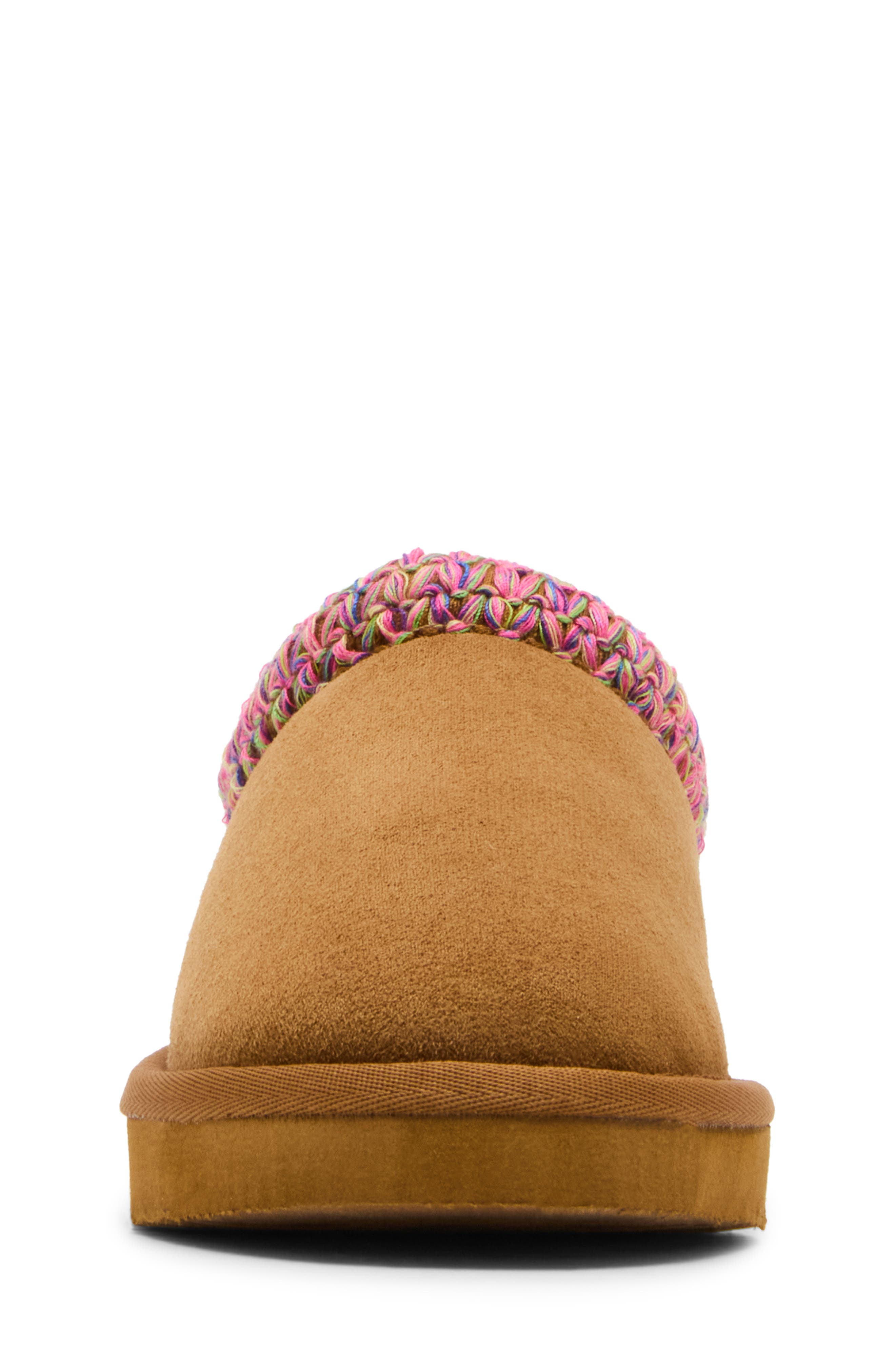 Steve Madden Kids'Jordy Faux Shearling Lined Slipper, Alternate, color, Cognac