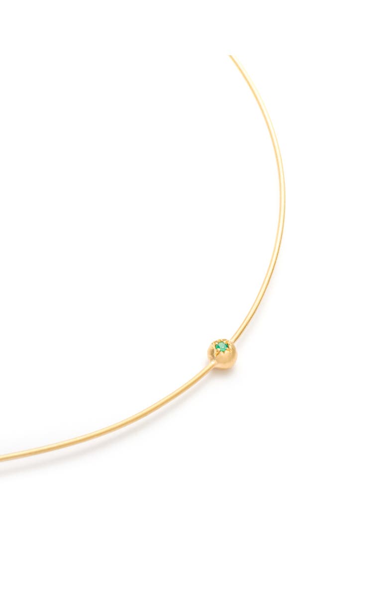 Eloise Jewelry Moon Necklace Emerald, Alternate, color, Emerald